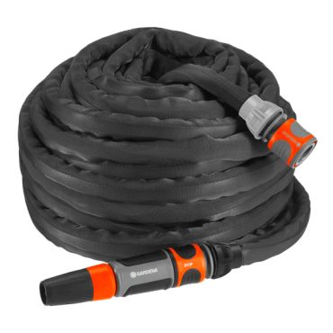 Λάστιχο υφασμάτινο Gardena Liano 20m 13mm σετ με ακροφύσιο και συνέσμους OGS