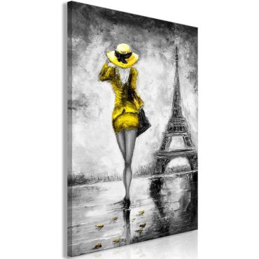 Πίνακας - Parisian Woman (1 Part) Vertical Yellow
