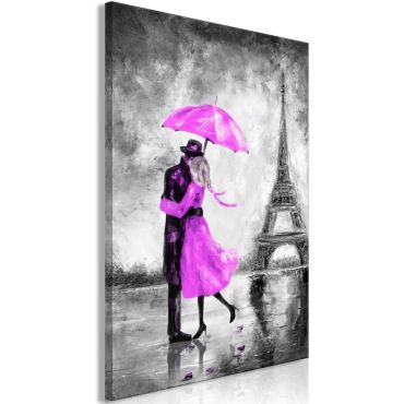 Πίνακας - Paris Fog (1 Part) Vertical Pink