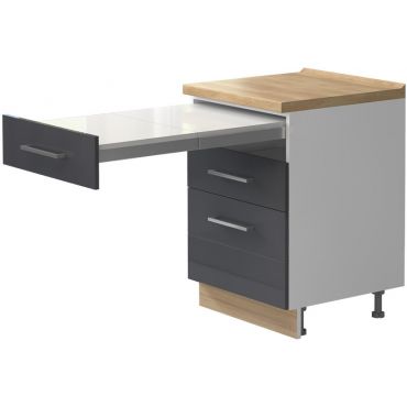 Floor cabinet Hudson R-60-3FMS with extendable table