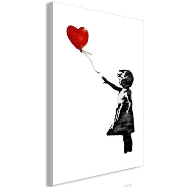 Πίνακας - Banksy: Girl with Balloon (1 Part) Vertical