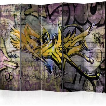 Διαχωριστικό με 5 τμήματα - Stunning graffiti II [Room Dividers]
