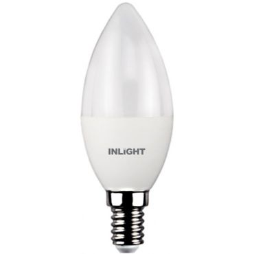 Λαμπτήρας LED InLight E14 C37 5.5W 4000K