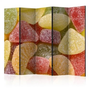 Διαχωριστικό με 5 τμήματα - Tasty fruit jellies II [Room Dividers]