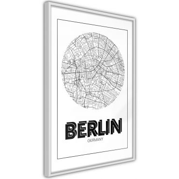 Αφίσα - City Map: Berlin (Round)