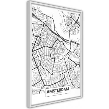 Αφίσα - City map: Amsterdam