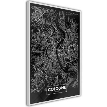 Αφίσα - City Map: Cologne (Dark)