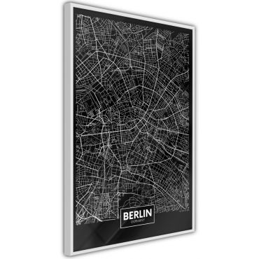 Αφίσα - City Map: Berlin (Dark)