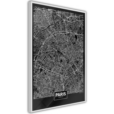 Αφίσα - City Map: Paris (Dark)