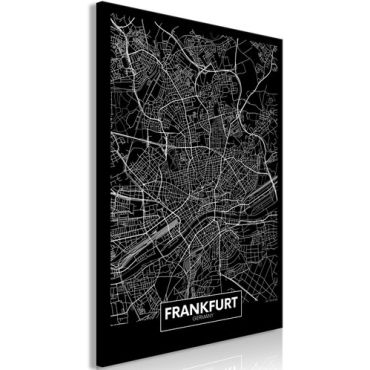 Πίνακας - Dark Map of Frankfurt (1 Part) Vertical