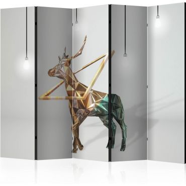 Διαχωριστικό με 5 τμήματα - deer (3D) II [Room Dividers]