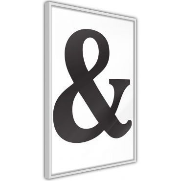 Αφίσα - Ampersand (Black)
