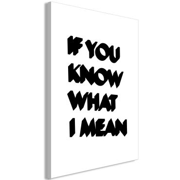 Table - If You Know What I Mean (1 Part) Vertical