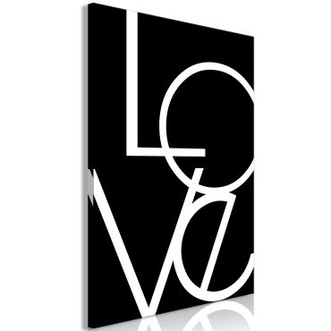 Table - Black and White Love II (1 Part) Vertical