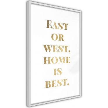 Αφίσα - Home Is Best (Gold)