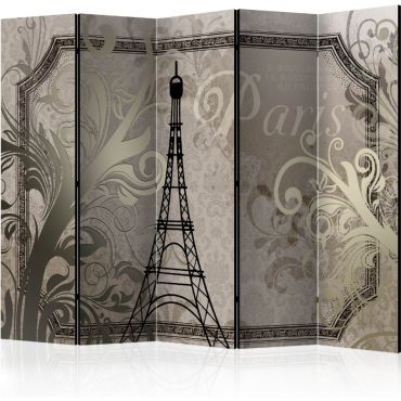 Διαχωριστικό με 5 τμήματα - Vintage Paris - gold II [Room Dividers]