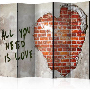 Διαχωριστικό με 5 τμήματα - Love is all you need II [Room Dividers]