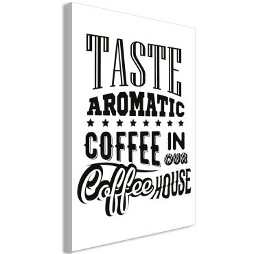 Πίνακας - Taste Aromatic Coffee in Our Coffee House (1 Part) Vertical