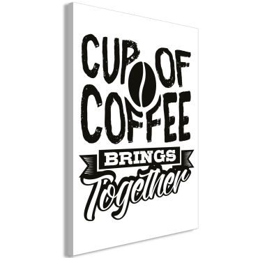 Table - Cup of Coffee Brings Together (1 Part) Vertical