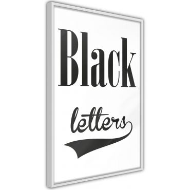 Αφίσα - Black Lettering