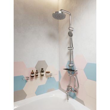 Stable shower column ROTONDO LUX FERRO