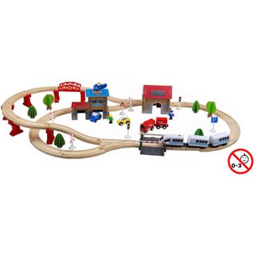 Kids railroad with train Joyland Wagon
