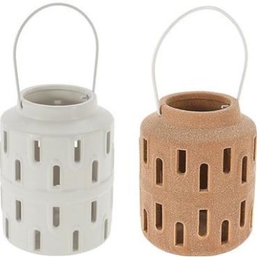 Ceramic cylindrical lantern