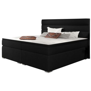 Επενδυμένο κρεβάτι Victoria με στρώμα και ανώστρωμα