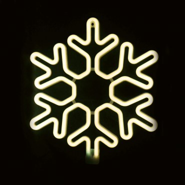 Φωτοσωλήνας με σχέδιο Snowflake LED