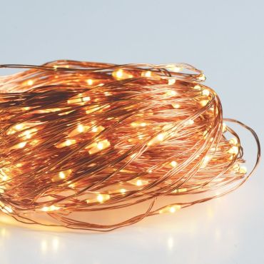 300 LED λαμπάκια σε σειρά με καλώδιο χαλκού
