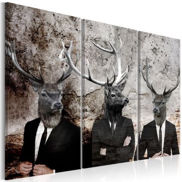 Πίνακας - Deer in Suits I 90x60