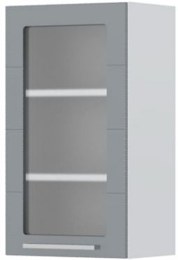 Hanging cabinet Hudson V7-40-1KS with showcase