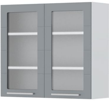 Hanging cabinet Hudson V7-80-2KS with showcase