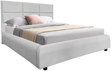 Upholstered bed Karen-Light grey