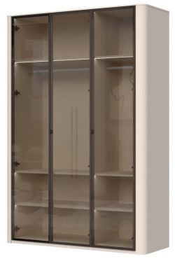 Ντουλάπα Dutchess τρίφυλλη glass