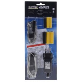 Adapter to convert operation from batteries to current
