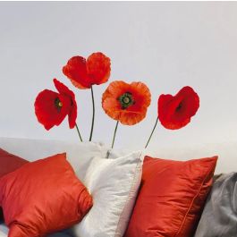 Διακοσμητικά αυτοκόλλητα τοίχου Poppies M