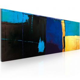 Handmade painting - Fascination with the blue color 100x40