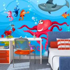 Wallpaper - Octopus and shark