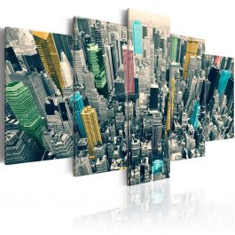 Canvas Print - The greyness of the day revived, NY