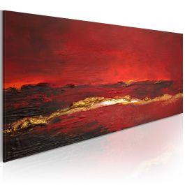 Handmade painting - Redness of the ocean 100x40