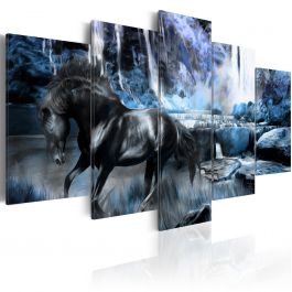 Canvas Print - Azure waterfall