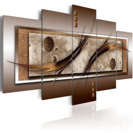 Canvas Print - Delicate shapes and warm colors
