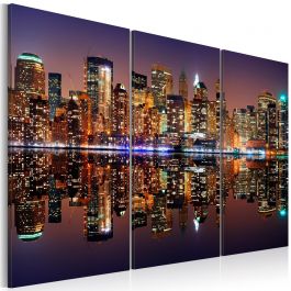 Canvas Print - New York water reflection