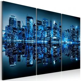 Canvas Print - Manhattan in blue shade
