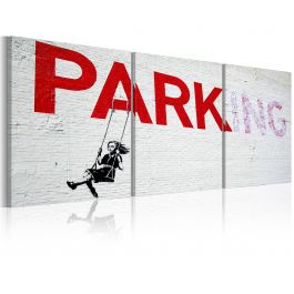 Canvas Print - Girl on a swing (Banksy)
