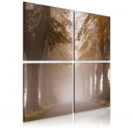 Canvas Print - Foggy alley