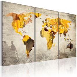 Canvas Print - Sunny continents - triptych