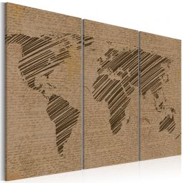 Canvas Print - Notes from the World - triptych