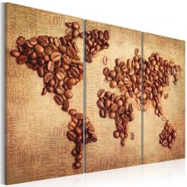 Canvas Print - Coffee from around the world - triptych